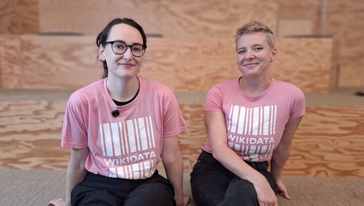 Von links nach rechts: Projektkoordinatorinnen Maria Lechner und Maria Heuschkel