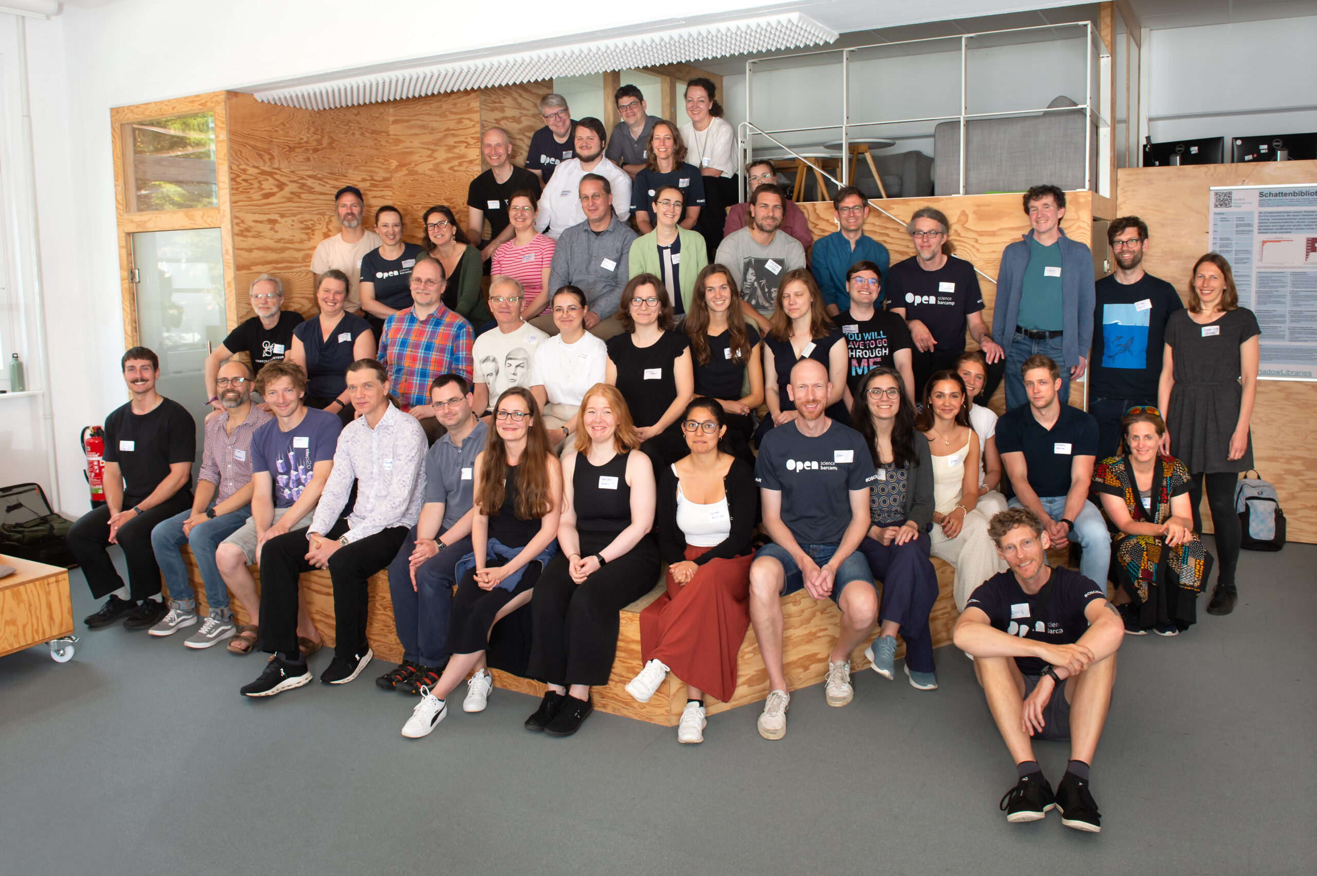 Gruppenfoto der Teilnehmenden am Barcamp Open Science.
