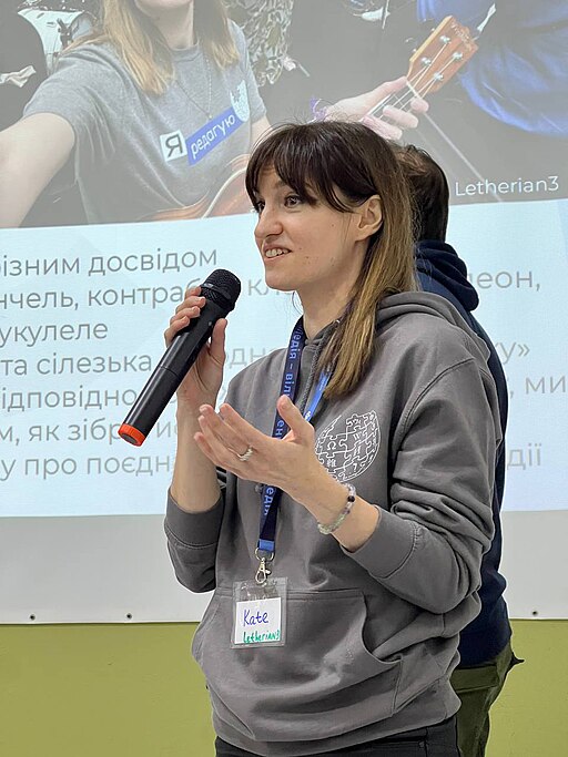 Kate Kifa at the Wikiconference 2024 in Kiew