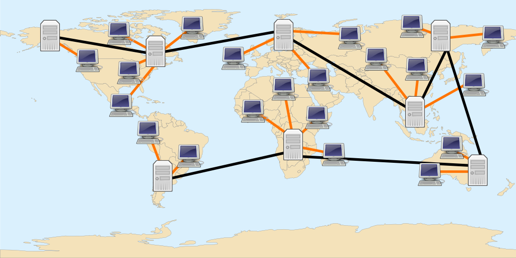 Netzwerk und die Serverstruktur von XMPP