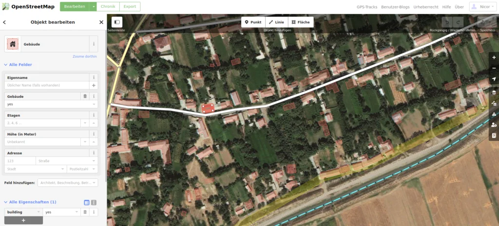 Beispielkarte Missing Maps Mapathon