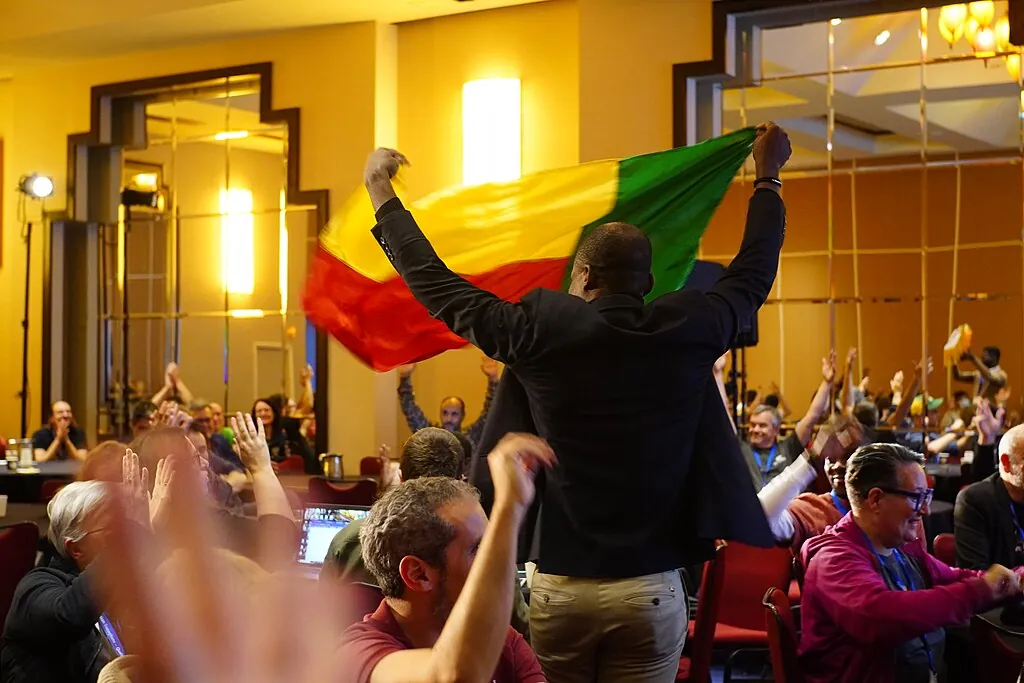 Menschen auf der WikiConvention francophone