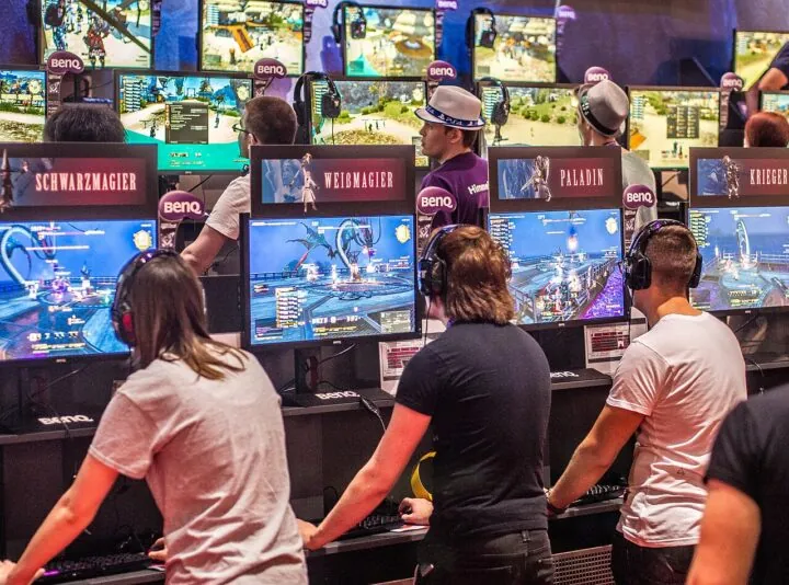 Gamer auf dem geamescom concress