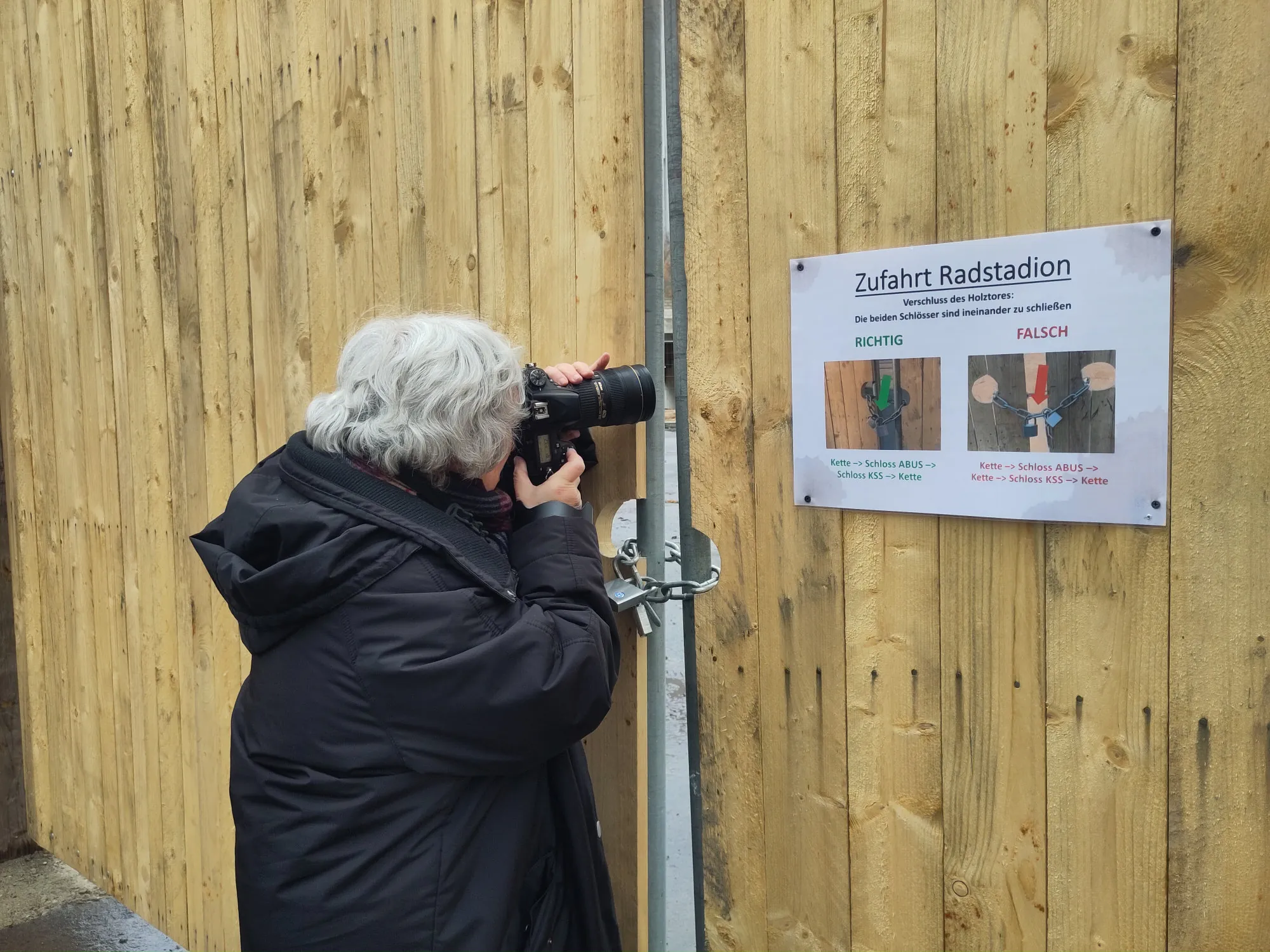 Nicola beim Fotografieren