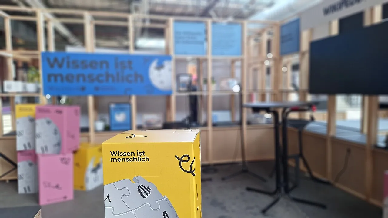 Wikipedia Stand auf der re:publica 2026