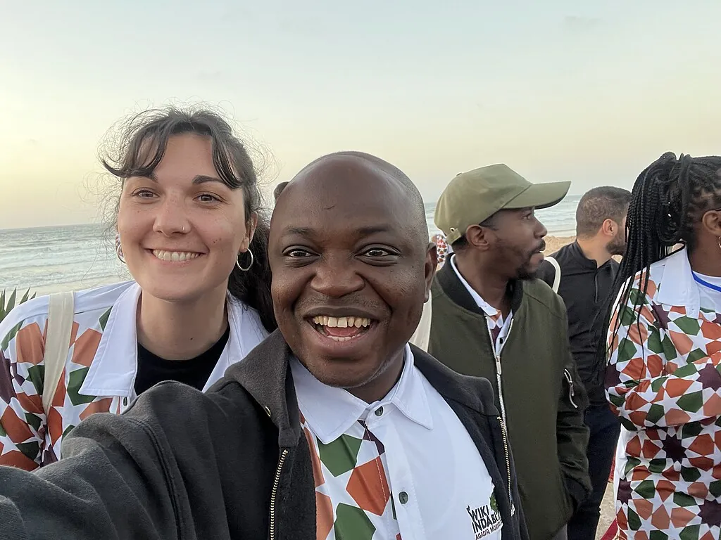 Mohammed mit seiner Wikimedia Deutschland Kollegin Eva Martin